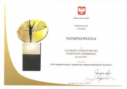 Polfarmex S.A. nominowany do Nagrody Gospodarczej Wojewody Łódzkiego